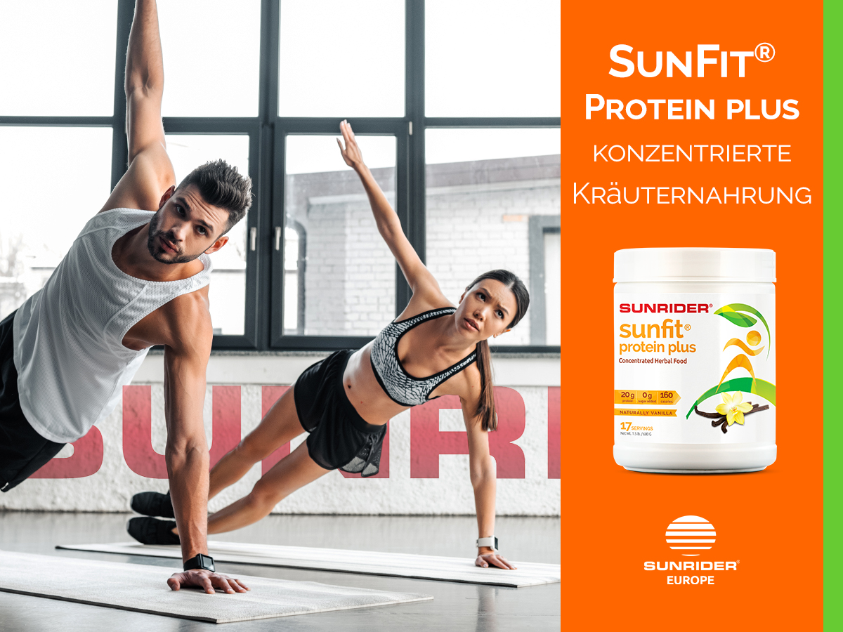 SunFit® Protein Plus Natürliche Vanille - jetzt auch endlich in Europa erhältlich.
